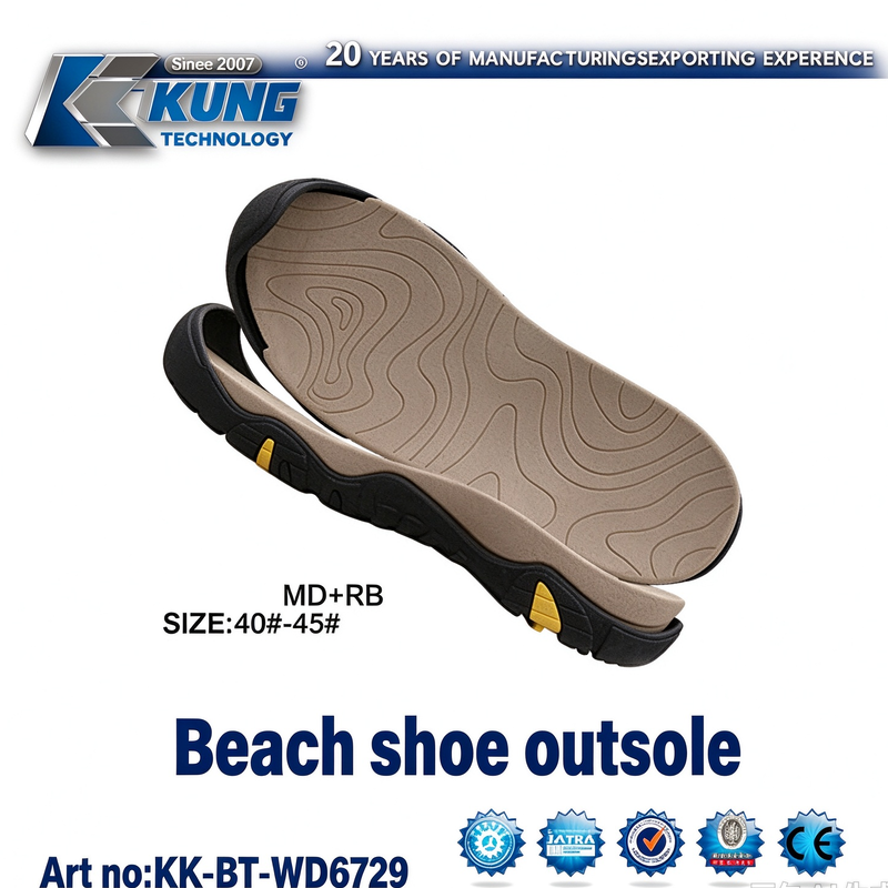Lightweight MD TPR Composite Beach Shoe Outsole