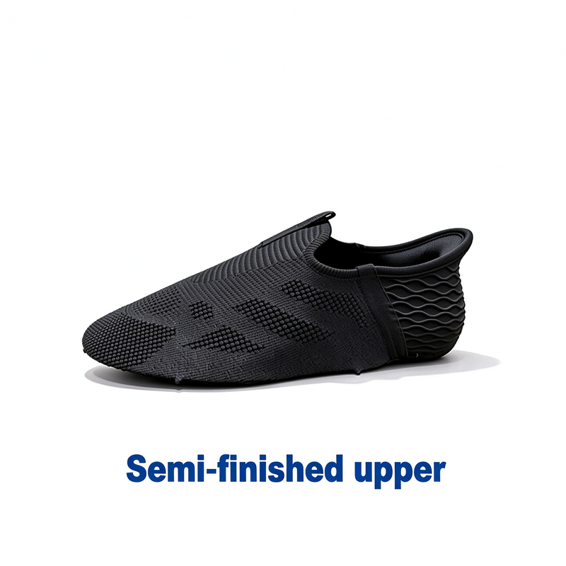Durable Lightweight Breathable Knit Semi‑Finished Upper For Men Casual Footwear Raw Parts
