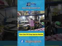 তিন রঙের পিভিসি স্ট্র্যাপ ইনজেকশন মেশিন